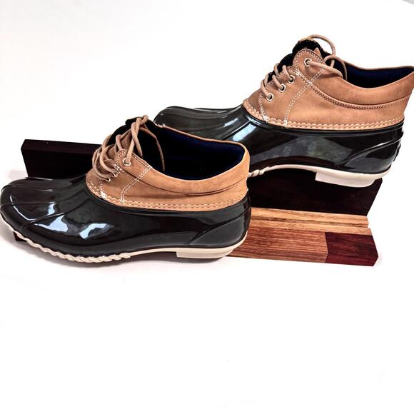 Tommy Hilfiger Duck Boots Women's Size 9 Low Cut Brown Leather Uppers Waterproof - Picture 3 of 9